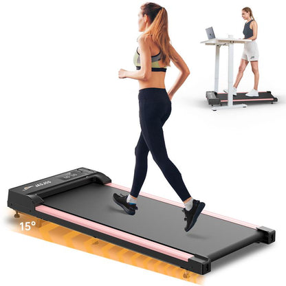 Incline Walking Pad Treadmill with Remote Control