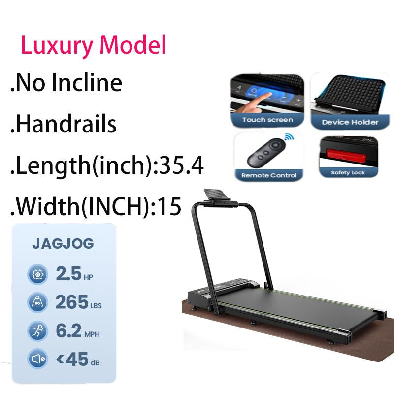Incline Walking Pad Treadmill with Remote Control