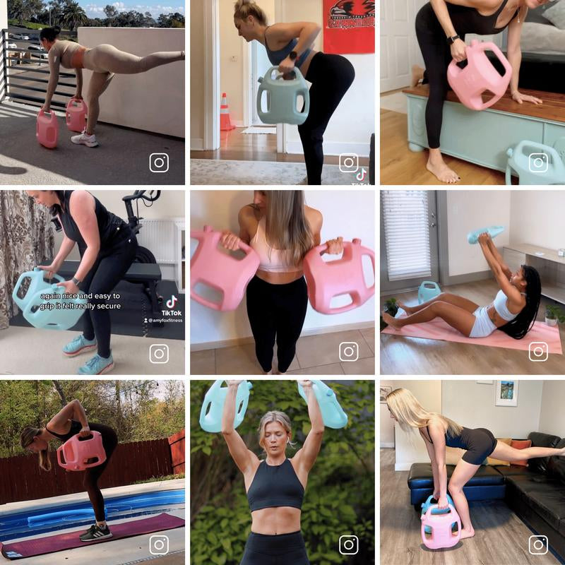 Water-Filled Adjustable Weights (2-11 Lbs - Set of 2 )