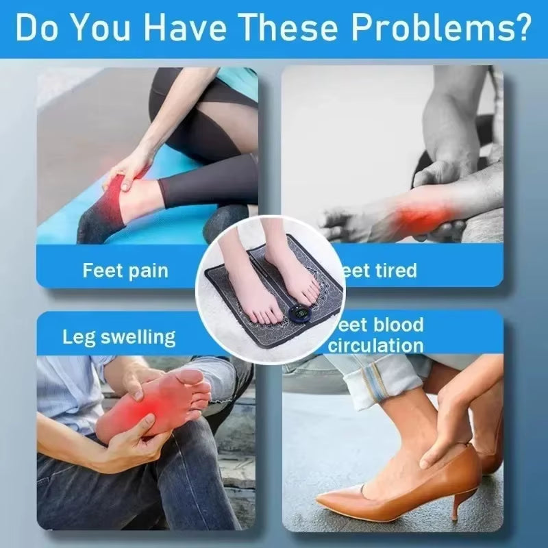 Portable Electric Foot Massager – Instant Relief with EMS Technology
