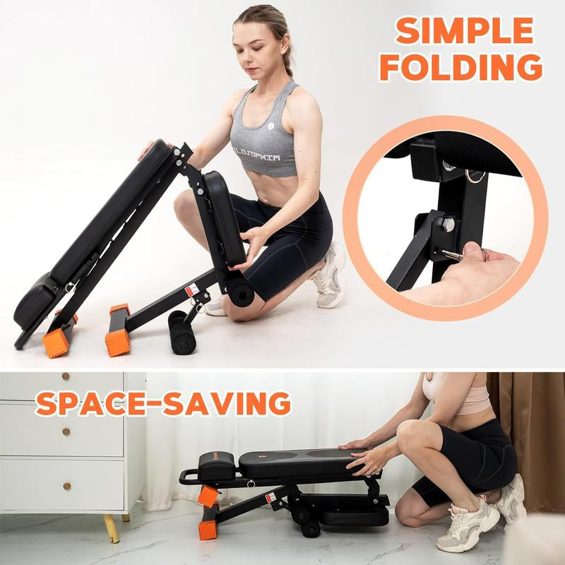 7 Adjustable Positions Fitness Bench